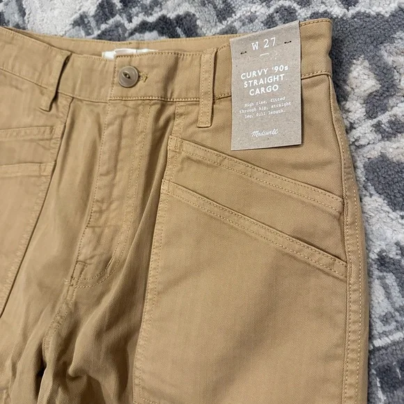 MADEWELL The Curvy Garment-Dyed '90s Straight Cargo Pant NWT - Picture 9 of 13